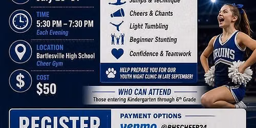 Bartlesville Cheer Youth Skills Camp