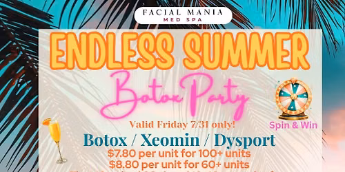 Summer Botox Party at Facial Mania Med Spa St Pete 
