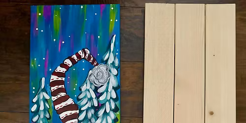 Winter Gnome Canvas OR Wood painting at Two22 Brew