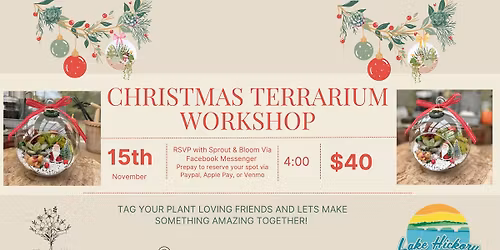 Christmas Terrarium Workshop