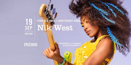 Nik West | Fasching, Stockholm