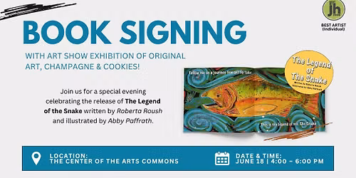 \ud83d\udcda\ud83e\udd42 Book Signing & Original Art Exhibition \u2013 The Legend of the Snake \ud83d\udc1f\ud83c\udfd4\ufe0f