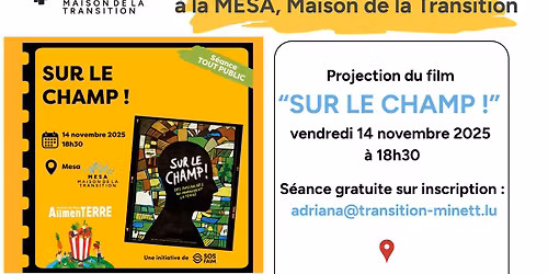 Projection dans le cadre du Festival AlimenTerre \u201cSur le Champ !\u201d