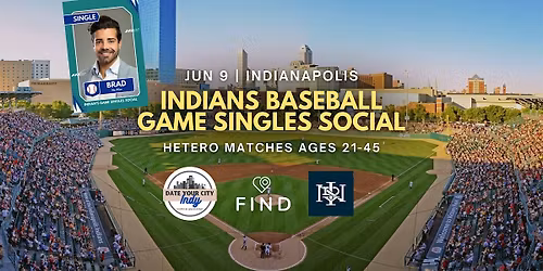 Indians Baseball Singles Social Ages 21-45 | Indianapolis