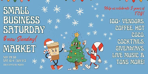 Small Business Saturday x Three Year Anniversary Market \u2728