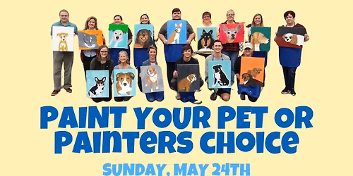 Pet Paint & Sip Party @ HI-WIRE! \ud83d\udc3e\ud83c\udfa8