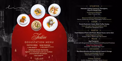 Lim Dining Room's Christmas Degustation Menu and Wine Pairing