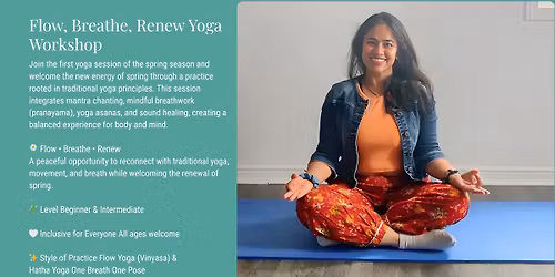 Flow, Breathe, Renew Yoga Workshop