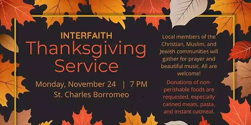 Interfaith Thanksgiving Service