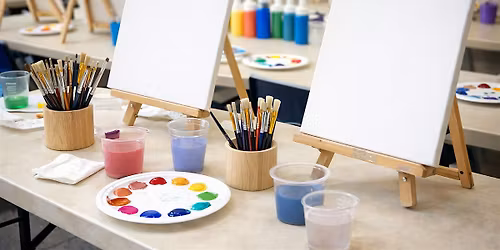 Beginning Acrylic Painting class with Kym Easter