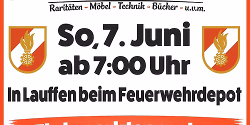 \ud83d\udce6 FLOHMARKT der Freiwilligen Feuerwehr Lauffen \ud83d\ude92