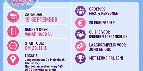 Quiz ten voordele van Eva en Lotte