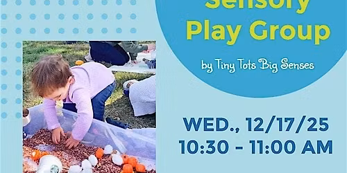 Sensory Play Group by Tiny Tots Big Senses