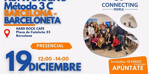 NETWORKING BARCELONA  PRESENCIAL - Connecting People Diciembre