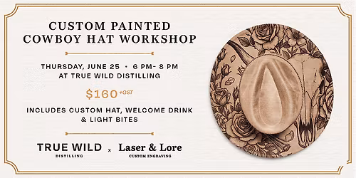 Custom Painted Cowboy Hat Workshop