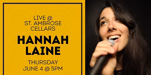 Hannah Laine @ St. Ambrose Cellars