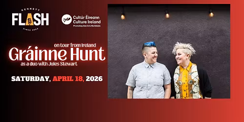 Gr\u00e1nne Hunt, on tour from Ireland as a duo with Jules Stewart