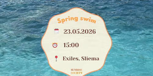 Spring community swim\ud83c\udf3b
