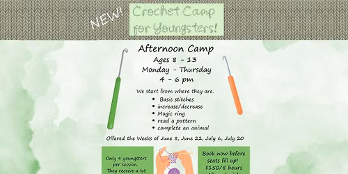 Crochet Camp for Youngsters