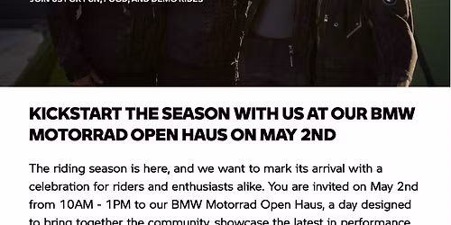 Spring Open House 2026