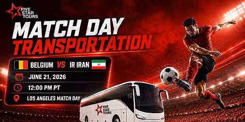 Transporte a Belgium v Iran Football Match Tour 4