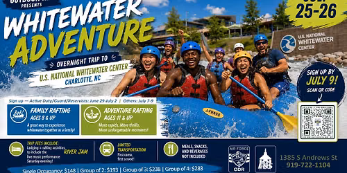 Whitewater Rafting Trip (Base Access Only)