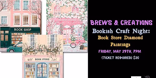 Bookish Craft Night: Book Store Diamond Paintings