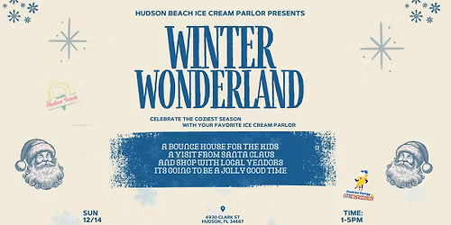 WINTER WONDERLAND MARKET @ HUDSON BEACH ICE CREAM PARLO