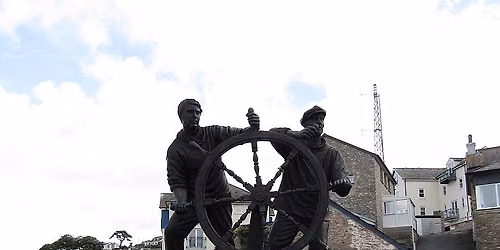 StormFest 160 - Man and Boy statue, Brixham