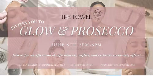 Glow and Prosecco: The Towel Grand Opening Event