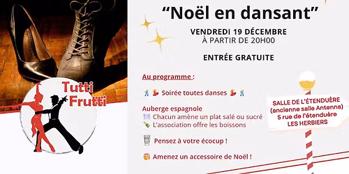 Soir\u00e9e NO\u00cbL EN DANSANT - Toutes danses