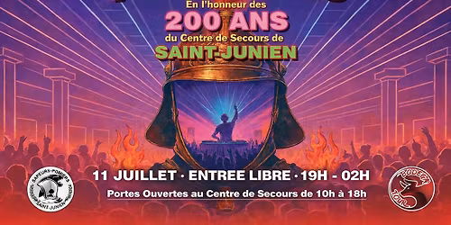 Bal des pompiers - 200 ans du centre de secours de Saint-Junien