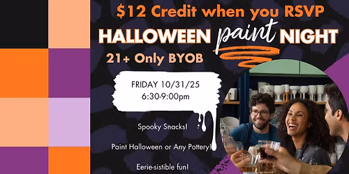 Boos & Brushes - Adult Only Halloween painting Event