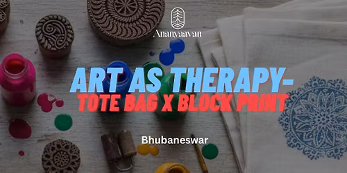 Art as Therapy - Tote Bag x Block Print