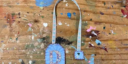 Embroidered Initial Bookmark with Devin 7\/28 @5:30pm