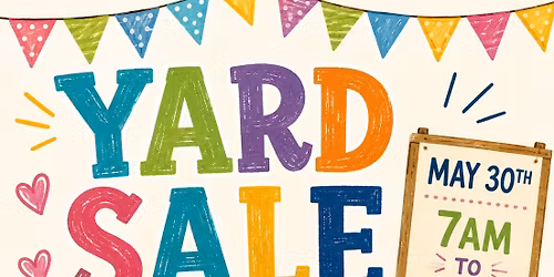 Yard sale fundraiser