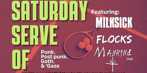Saturday Serve of Punk, Post Punk, Goth and 'Gaze at Nighthawks