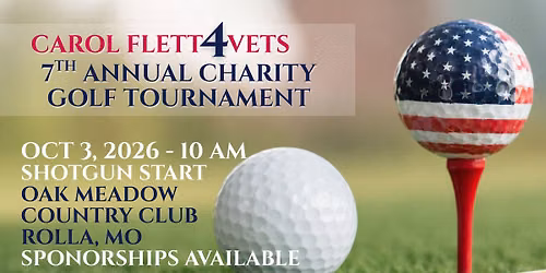 Carol Flett 4 Vets 7th Annual Charity Golf Tournament