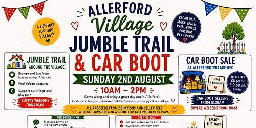 Allerford Jumble Trail & Car Boot