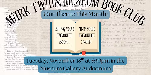 Mark Twain Museum Book Club