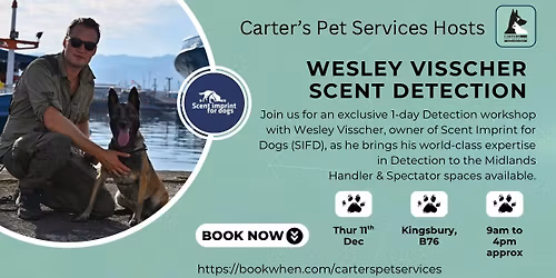Wesley Visscher SIFD- Scent Detection Day, West Midlands
