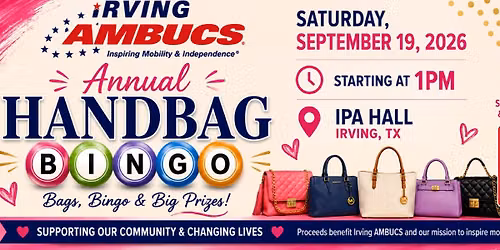 Irving AMBUCS Annual Handbag Bingo