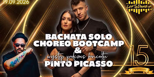 Bachata solo choreo bootcamp & wyst\u0119p podczas koncertu Pinto Picasso