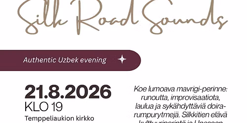 MAVRIGI \u2013 Silk Road Sounds  Aito uzbekistanilainen ilta Helsingiss\u00e4