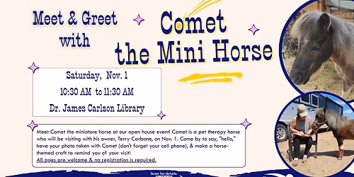 Meet & Greet with Comet the Mini Horse