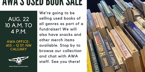 AWA's Used Book Sale 2026!