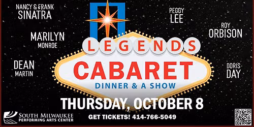 Legends Cabaret Show at Bucyrus Club and Event Center presented by SMPAC