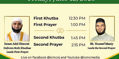 Jummah Prayer \u2013 Islamic Center of Morris County