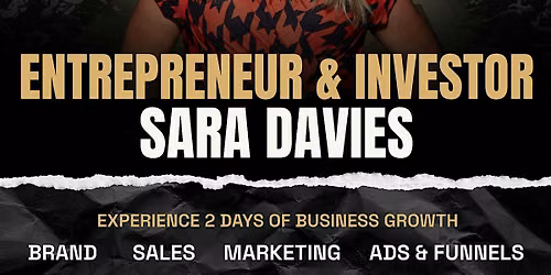 Business Icons: Live with Dragon Sara Davies MBE and Adam Stott