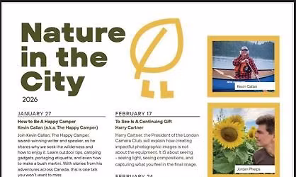 Nature in the City free to attend speaker series in the Wolf Hall at the Central Library 